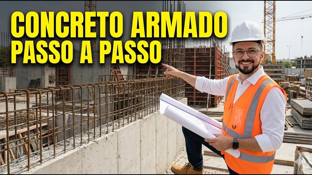 Concreto Armado Passo a Passo: Técnicas de Fôrmas, Aço, Lançamento e Cura