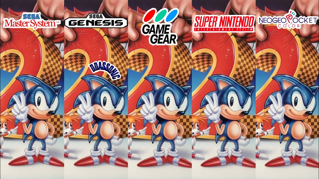 Sonic The Hedgehog 2 - Master System, Genesis, Game Gear, SNES, Neo Geo Pocket Color 