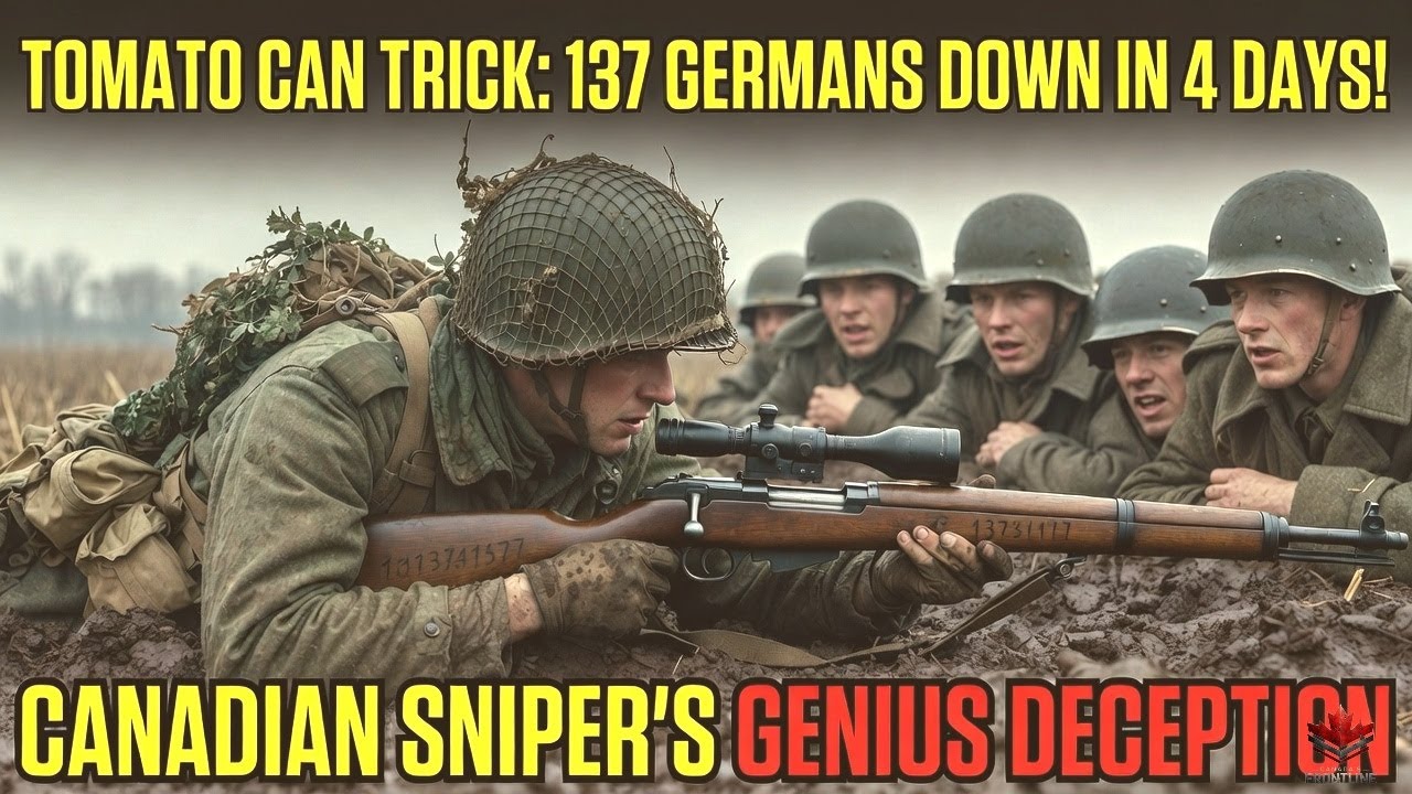 Canadian Sniper Used a TOMATO CAN to Trick & Kill 137 Germans in 4 Days!