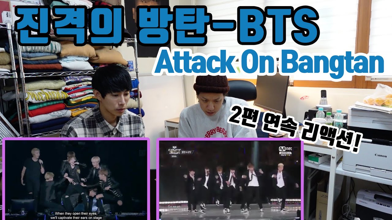 BTS Attack On Bangtan JPN (진격의 방탄) REACTION & 진격의 방탄 M COUNTDOWN REACTION [ENG/JAP/KOR]