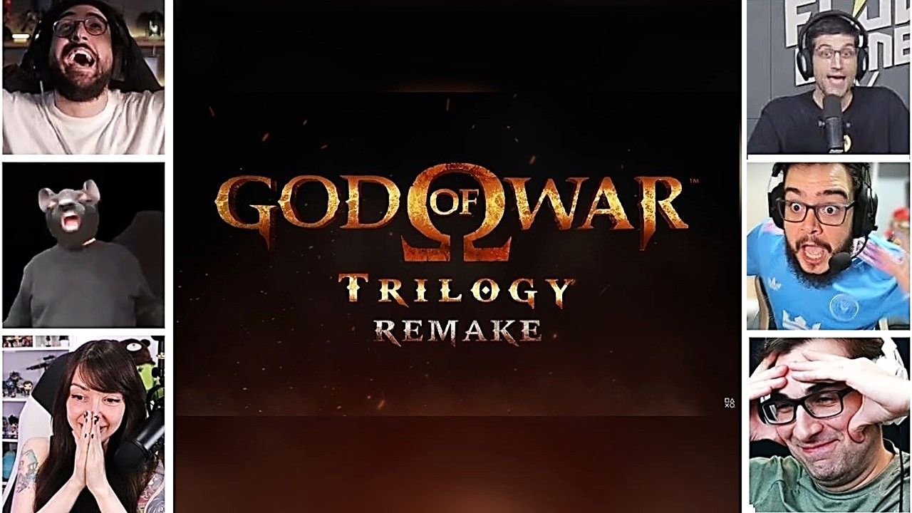 STREAMERS QUEBRAM COM O GOD OF WAR TRILOGY REMAKE!!!