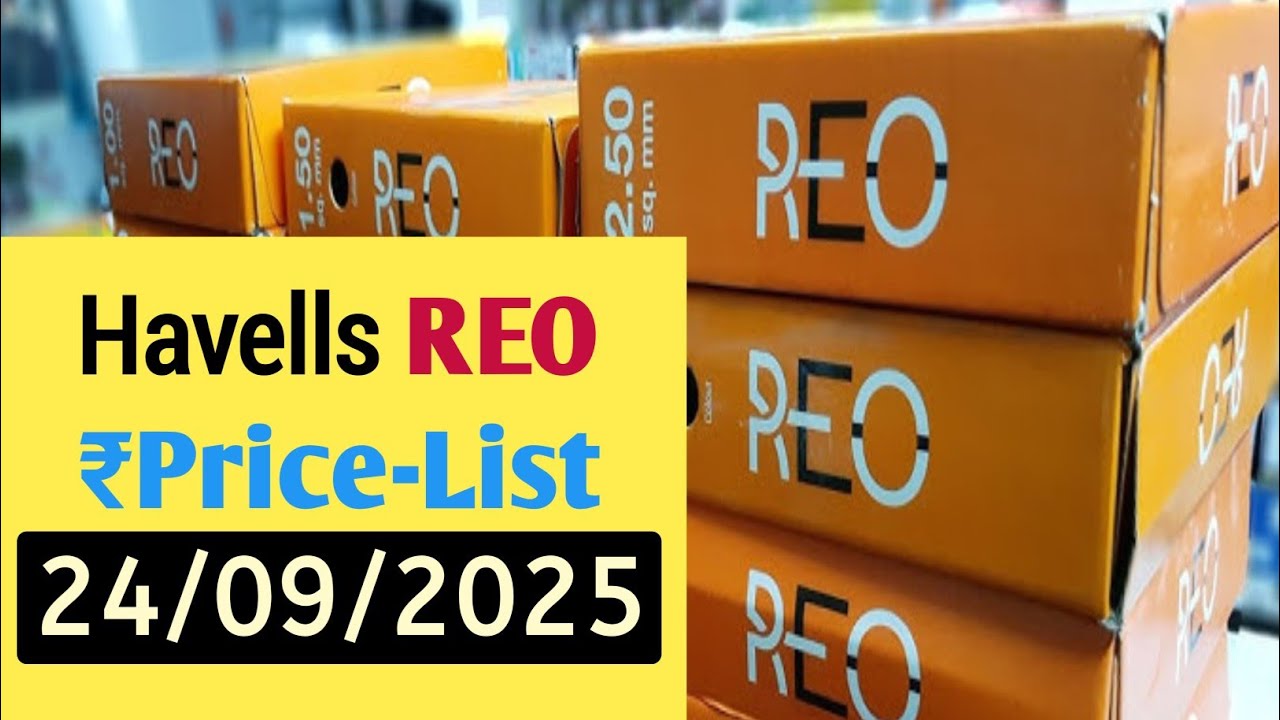 Havells Wire Price List | 90 Mtr Coil | Single Core Copper Wire 0.5mm to 16mm | Havells REO Wire