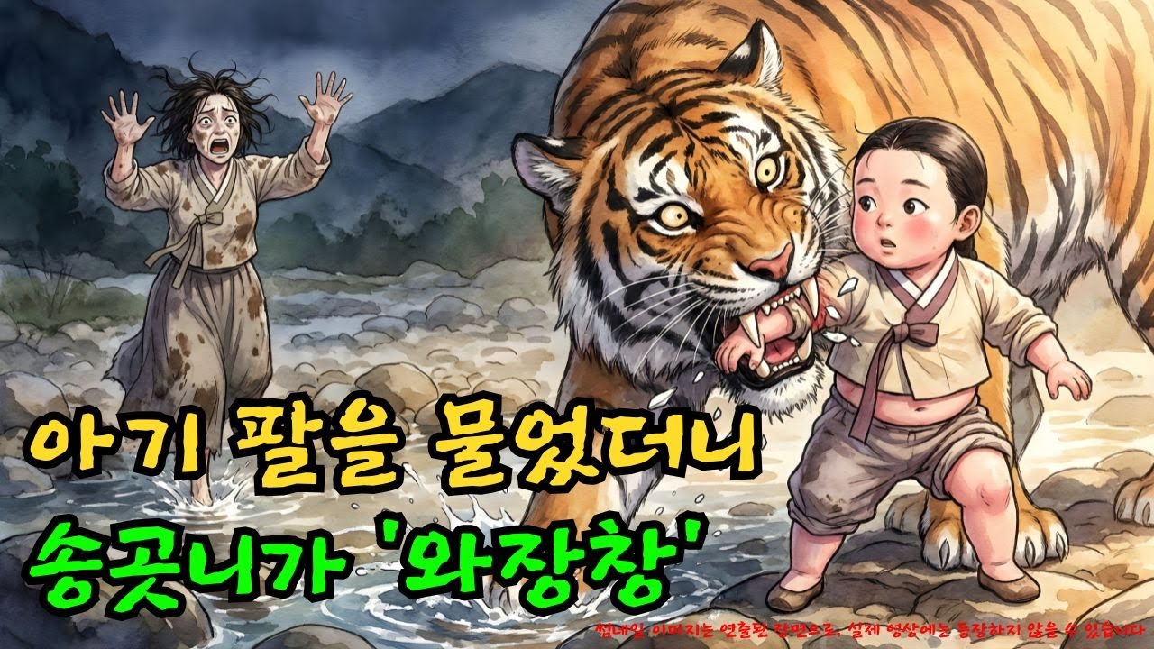 야사] 지리산 산군(山君)이 3살 아기를 물었다가 이빨 몽땅 털린 사연 | 야담 |옛날이야기 |민담 |전설 | 설화