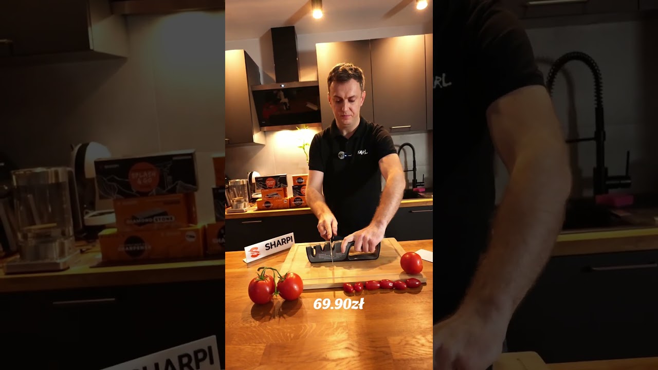 Ostrzałka do noży kuchennych, outdoorowych, mysliwskich  prosta i skuteczna SHARPI ANGLE #lifehack