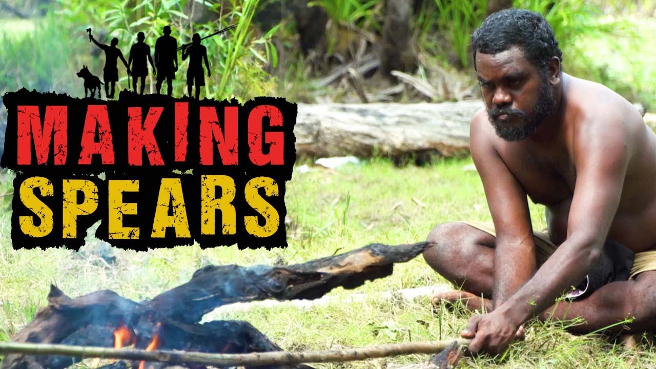 Making Spears to Hunt Crocodiles using Traditional Methods and Garbage Dump!