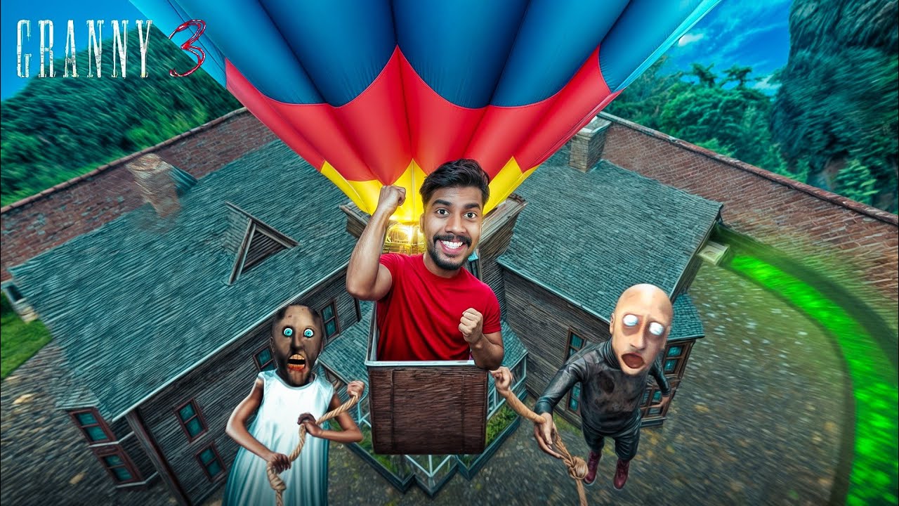EPIC BALLOON ESCAPE FROM GRANNY'S HOUSE 🥵