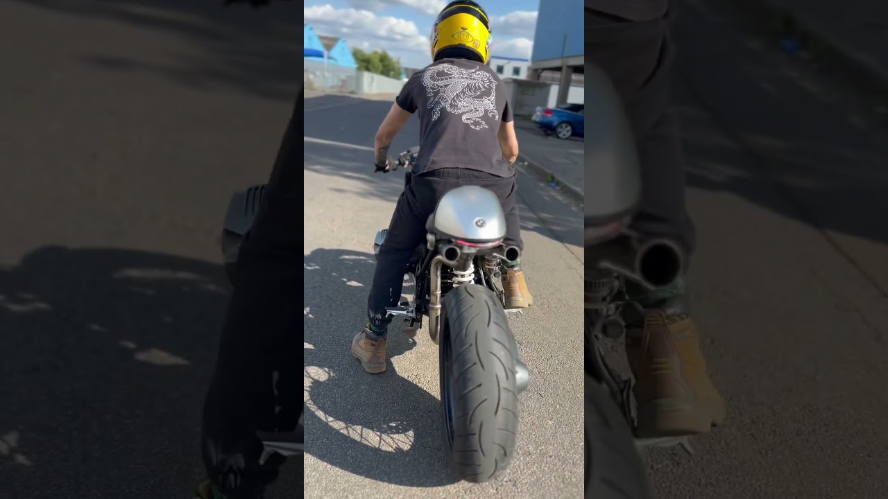 BMW r nine t cafe racer project under construction&hellip; exhaust done by @bhcmotorcycles