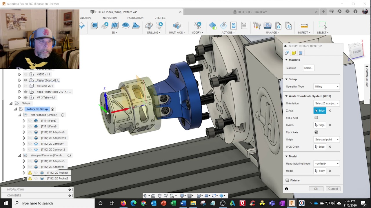 Fusion 360 4th Axis Milling