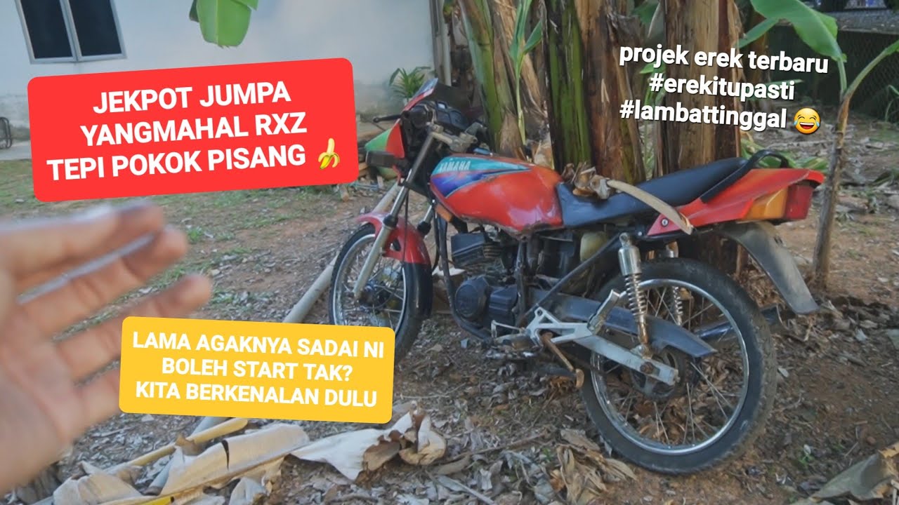 Jumpa RXZ Tepi Semak, Berkenalan dulu Projek Erek RXZ cutting lari kedai 😋