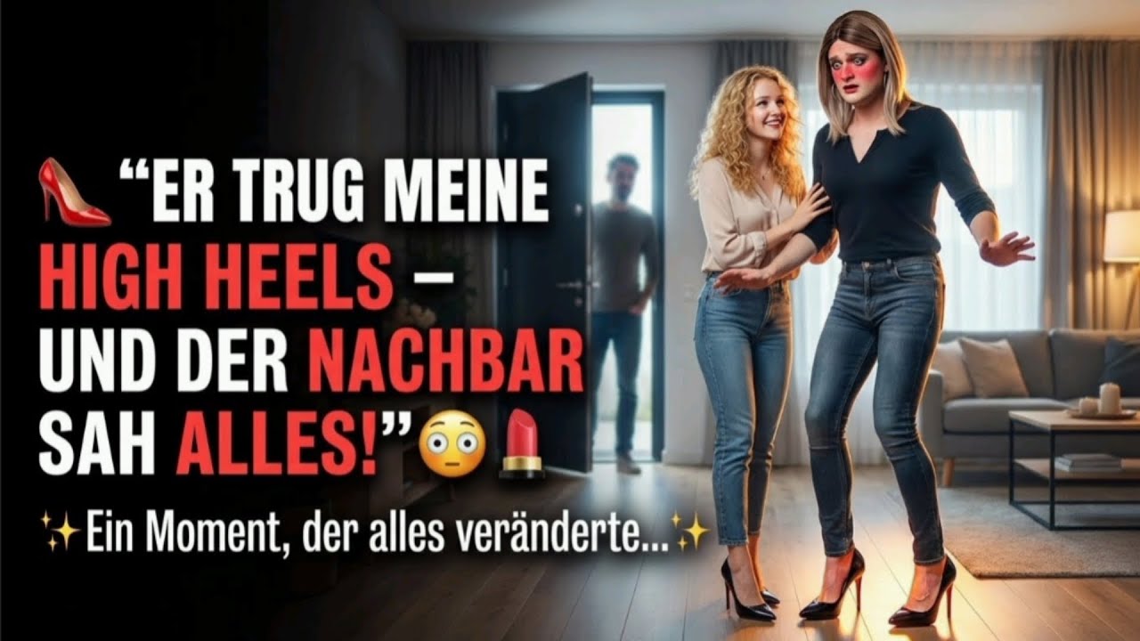 🎀👠 Das erste Mal in High Heels 💄✨ – Ein süßes Geheimnis, ein unerwarteter Zuschauer…