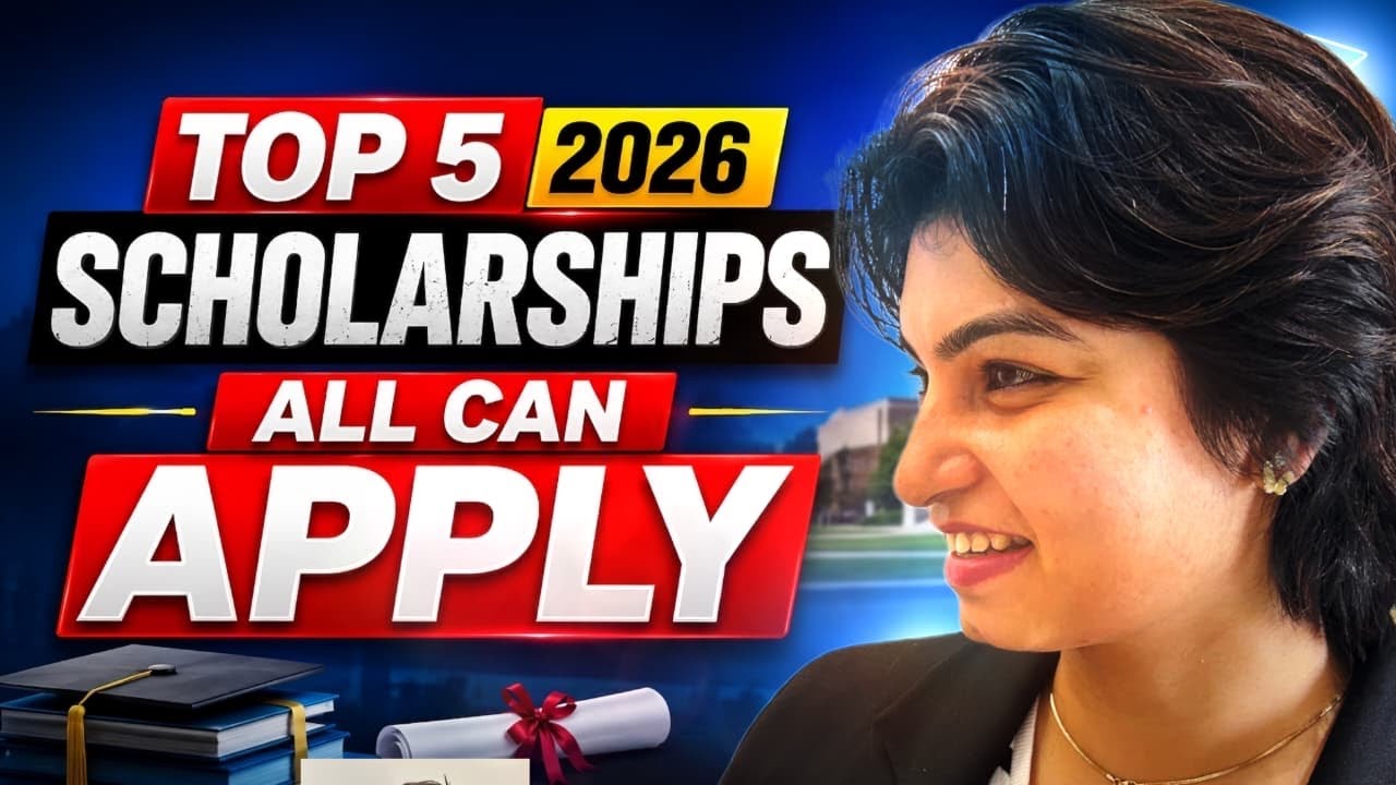 Top 5 Scholarships Every Student Must Apply in 2026 😱 Get Up To ₹10 Lakh | College Fees Solved!