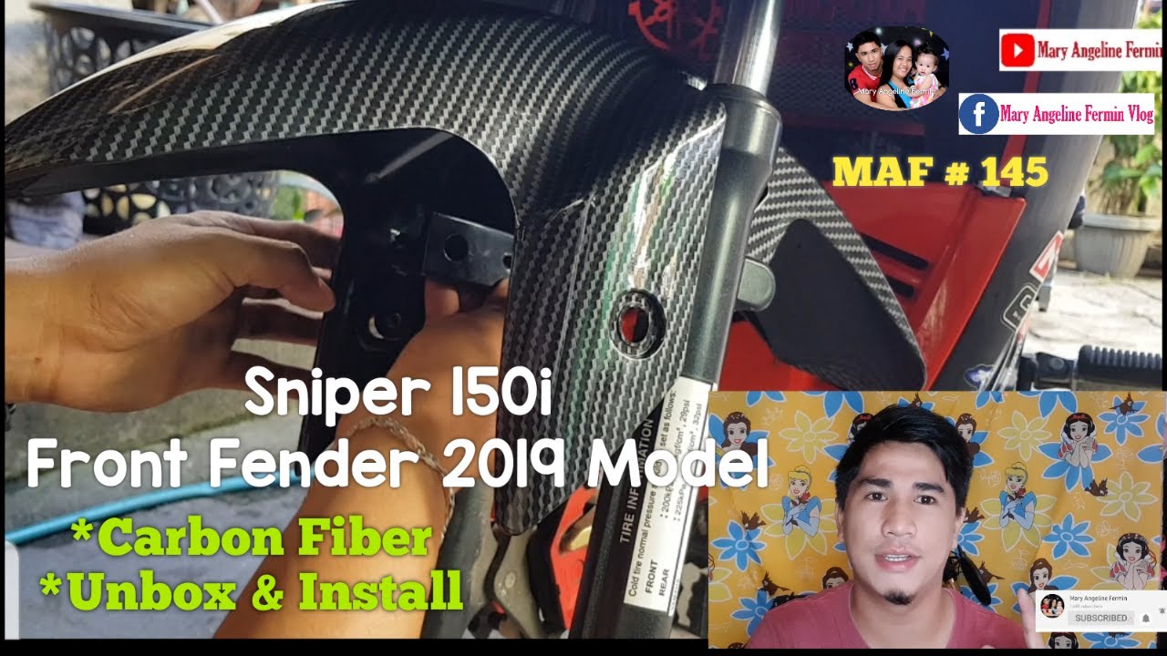 Sniper 150i Front Fender | Carbon Fiber | MAF # 145
