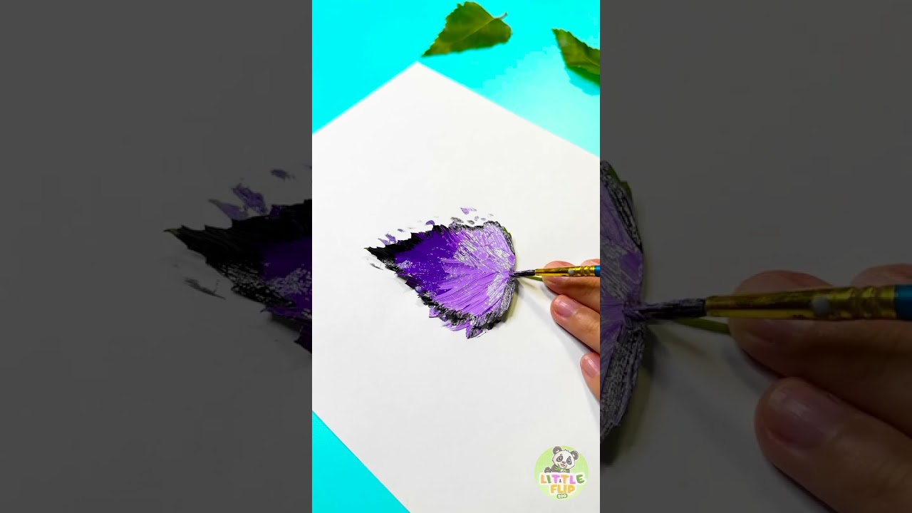 🦋 Wow! 😀 Easy Butterfly Drawing With Leaves! 🍃