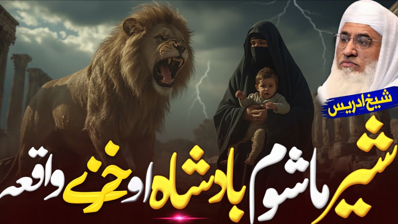شیر ماشوم او بادشاہ خزے واقعہ | Molana sheikh idrees Sahib pashto bayan