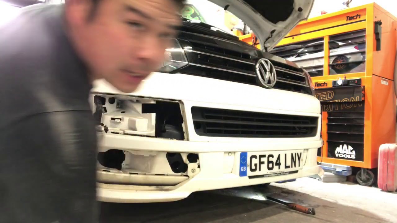 How to remove vw transporter ( t5 1 ) front bumper