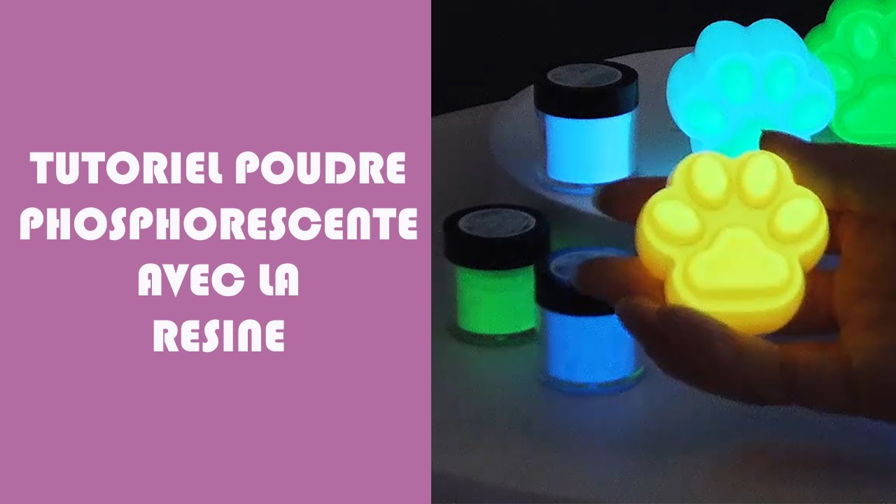 TUTORIEL RESINE : Utiliser des poudres phosphorescentes dans la r&eacute;sine **GUIDERESINE**