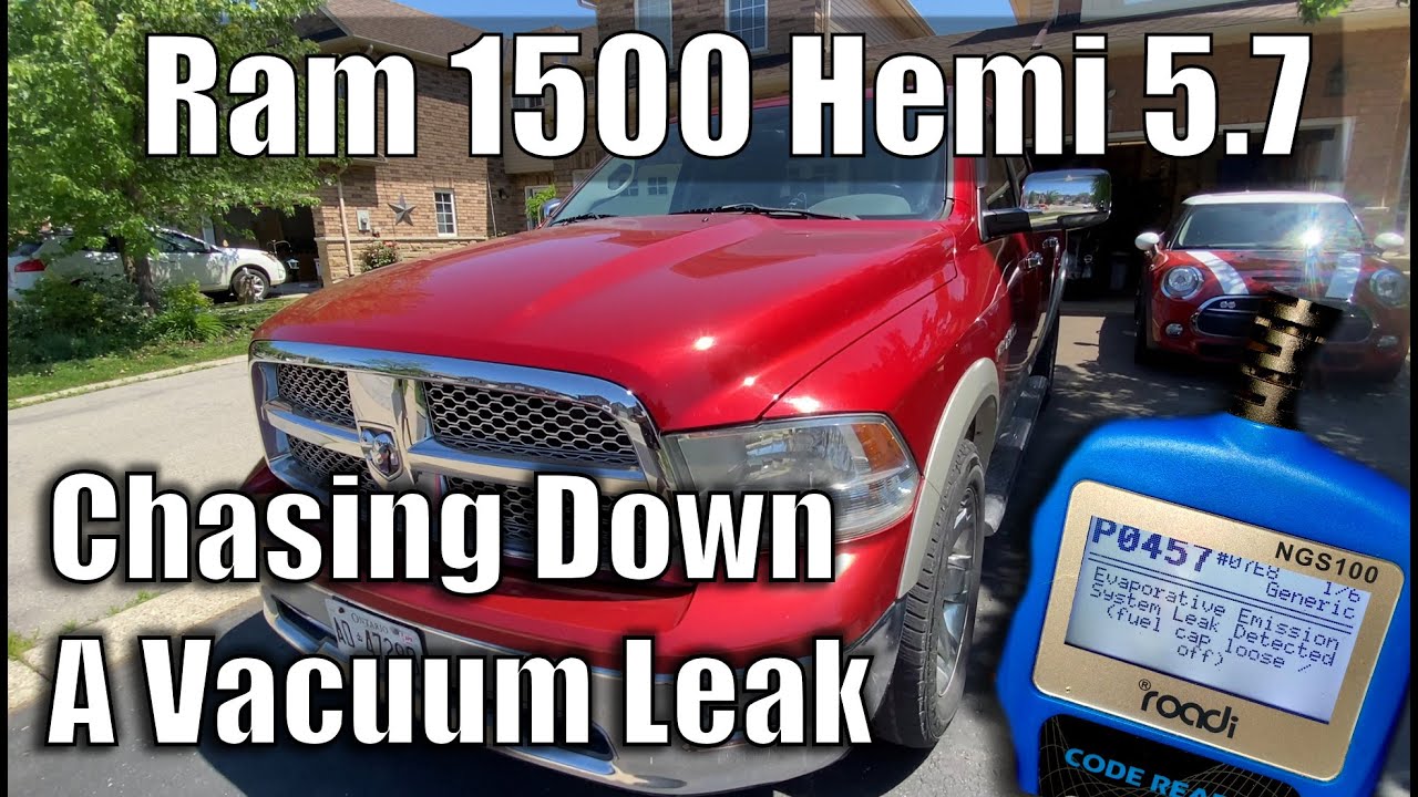 Fuel System Vacuum Leak P0457 On My 2010 Dodge Ram 1500 - Searching For The Source