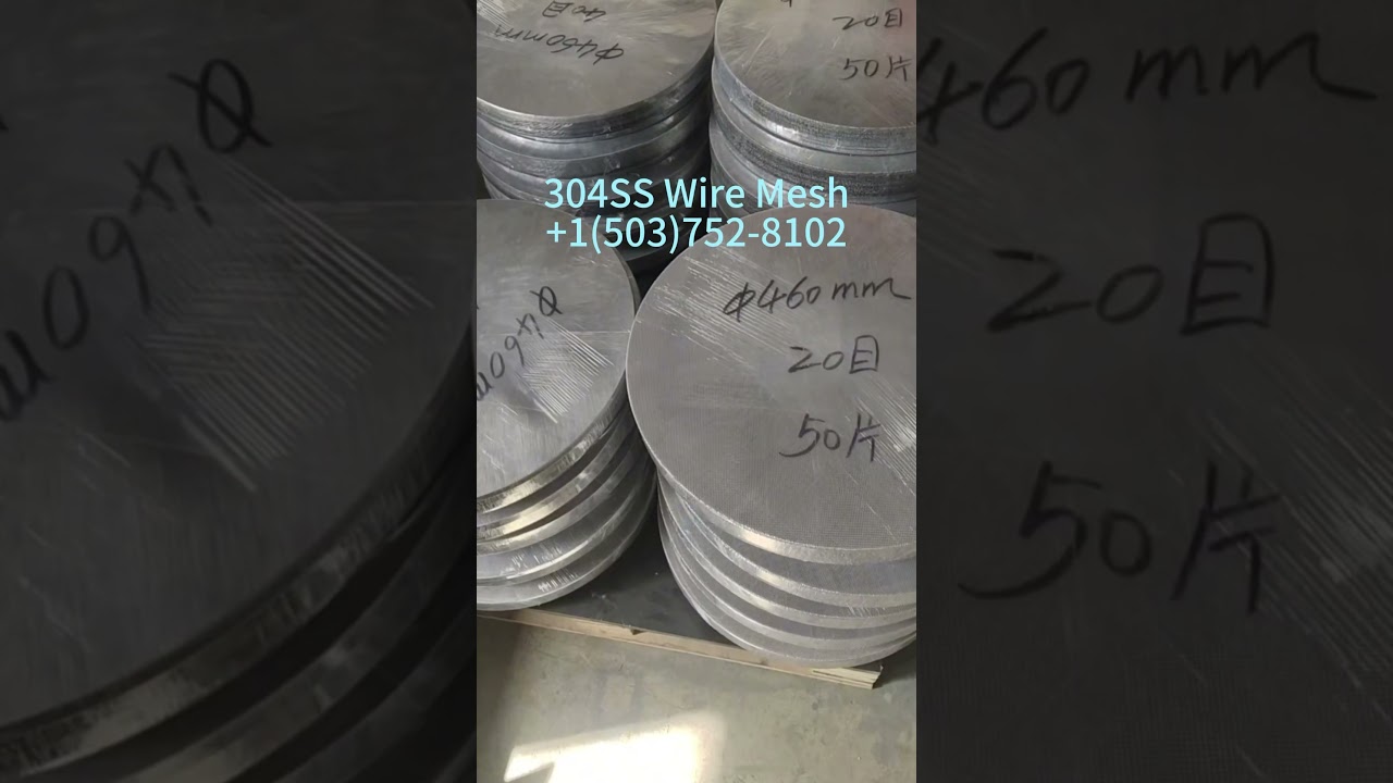 304SS Wire Mesh Suitable for security fencing, insect screens, machine guards, filtration systems.