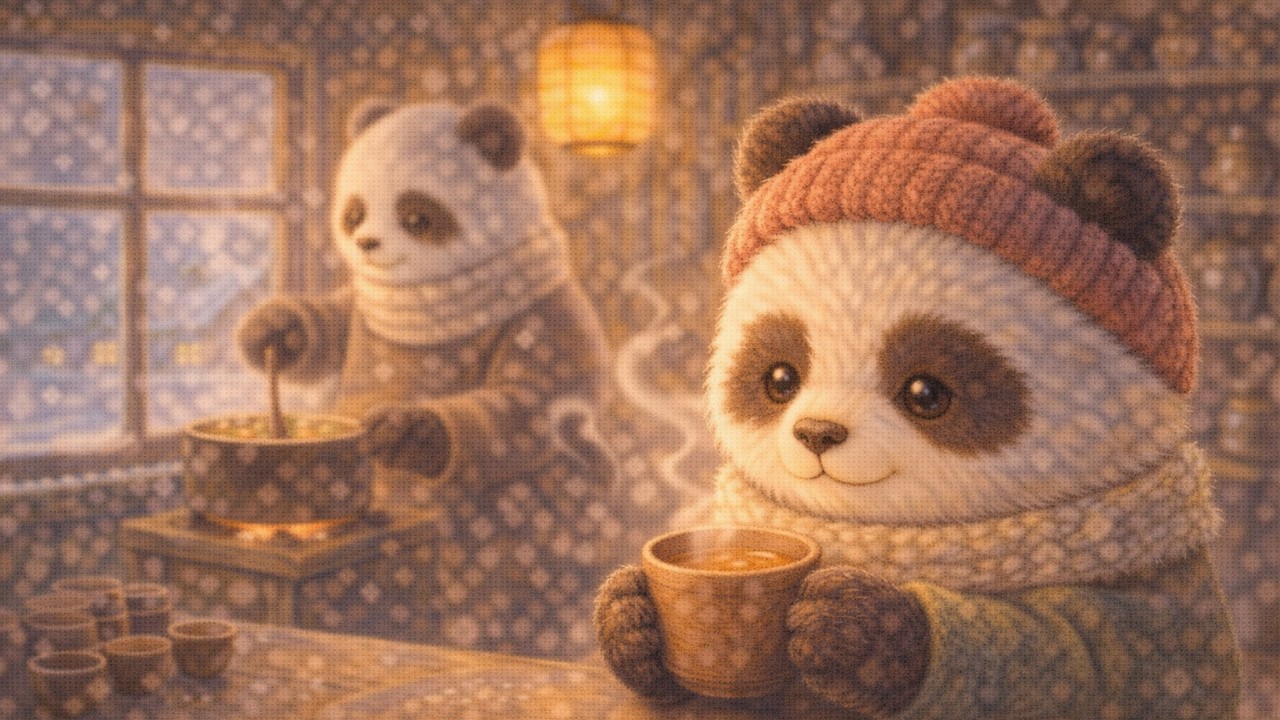 Quiet Panda Village | Cozy Kitchens and Quiet Panda Life | Soft Background Music
