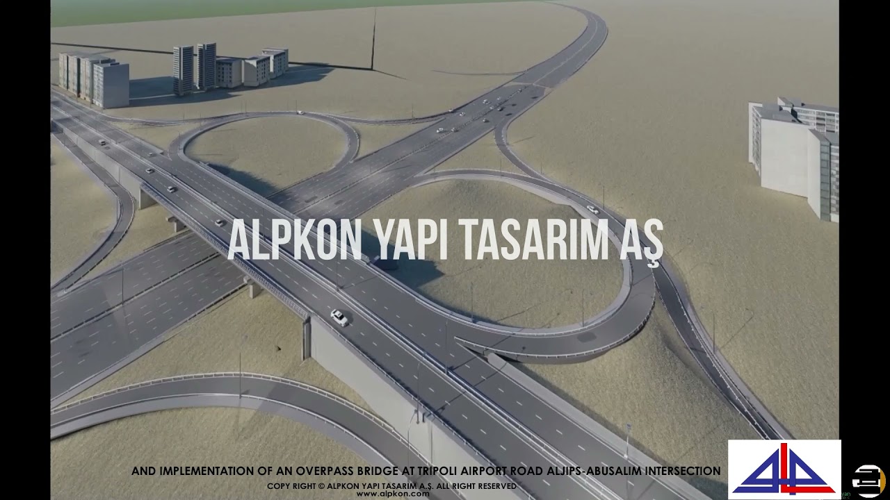 Highway and overpass bridge design