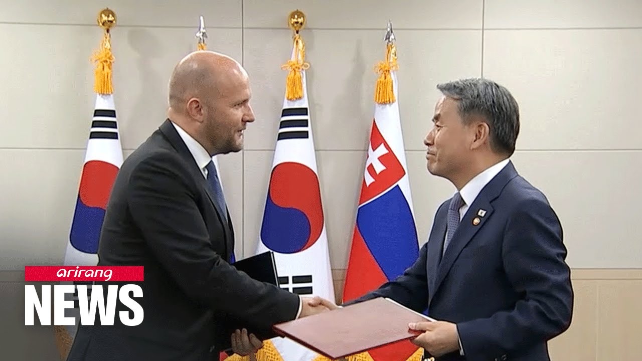 S. Korea signs MOU with Slovakia to lay groundwork for bilateral defense cooperation