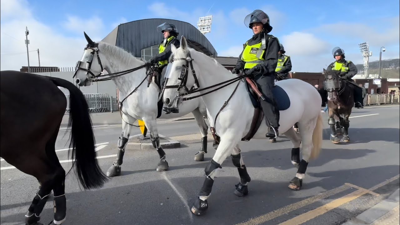 Millwall Fans & Bus with Alex Neil Japhet Tanganga & all Millwall players arrival Selhurst Park &