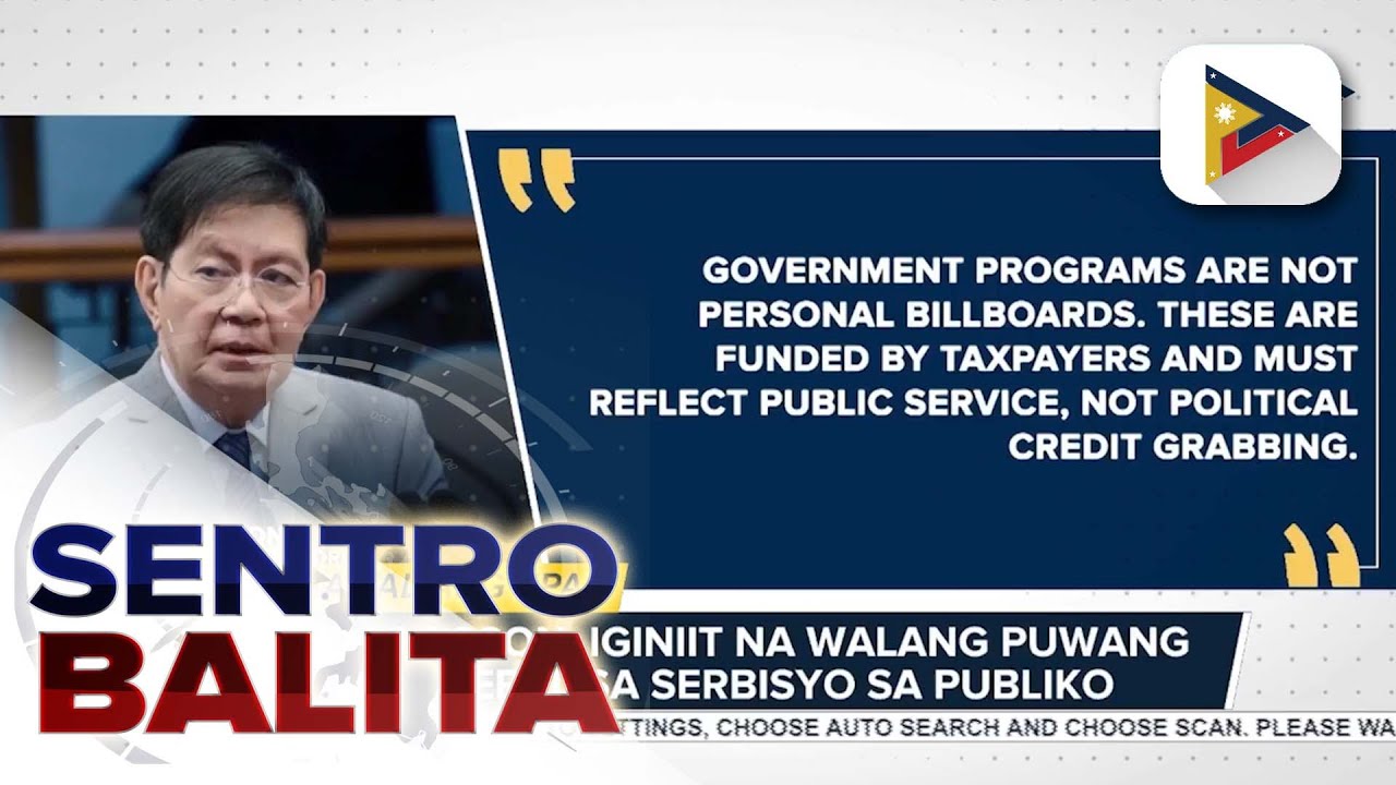 Sen. Lacson, suportado ang hakbang ng DILG vs. mga epal na politiko; Sen. Erwin Tulfo, iginiit na...