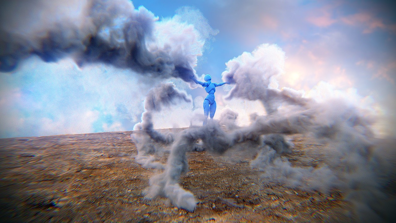Create Smoke Tendrils Simulation in Houdini
