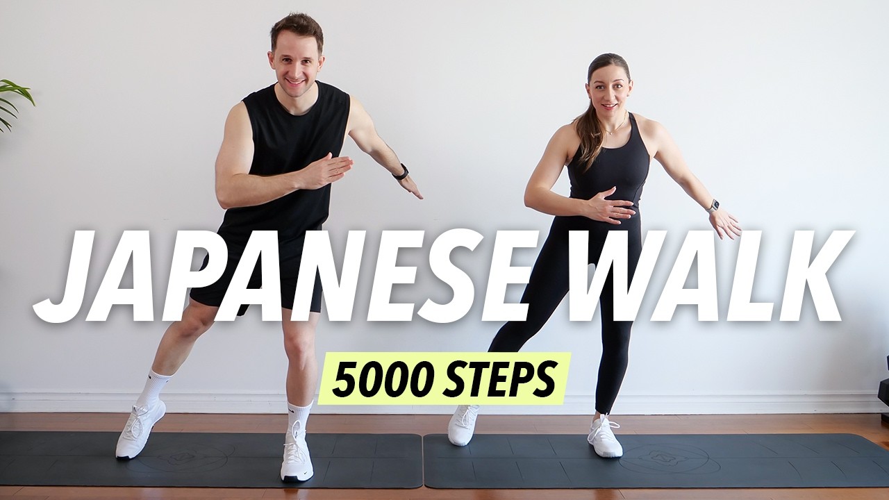 Japanese Walking Workout | 5000 Steps Workout at Home (Knee friendly)