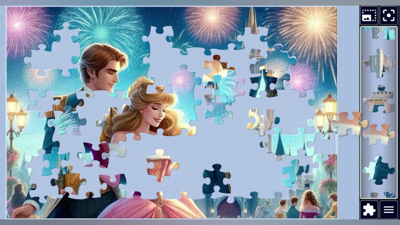 Royal Night of Enchantment👑👑🎀🏰🌈✨️🪄//jigsaw puzzles🧩//jigsaw puzzles journey🧩//puzzlesArt🧩🧩//