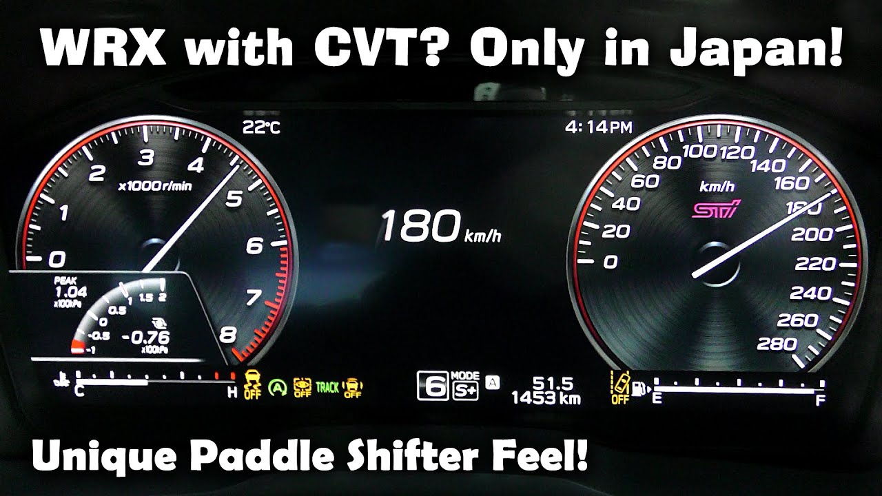 WRX S4 STI Sport Japan-Spec CVT Model! Unique Performance and Paddle Shift Test