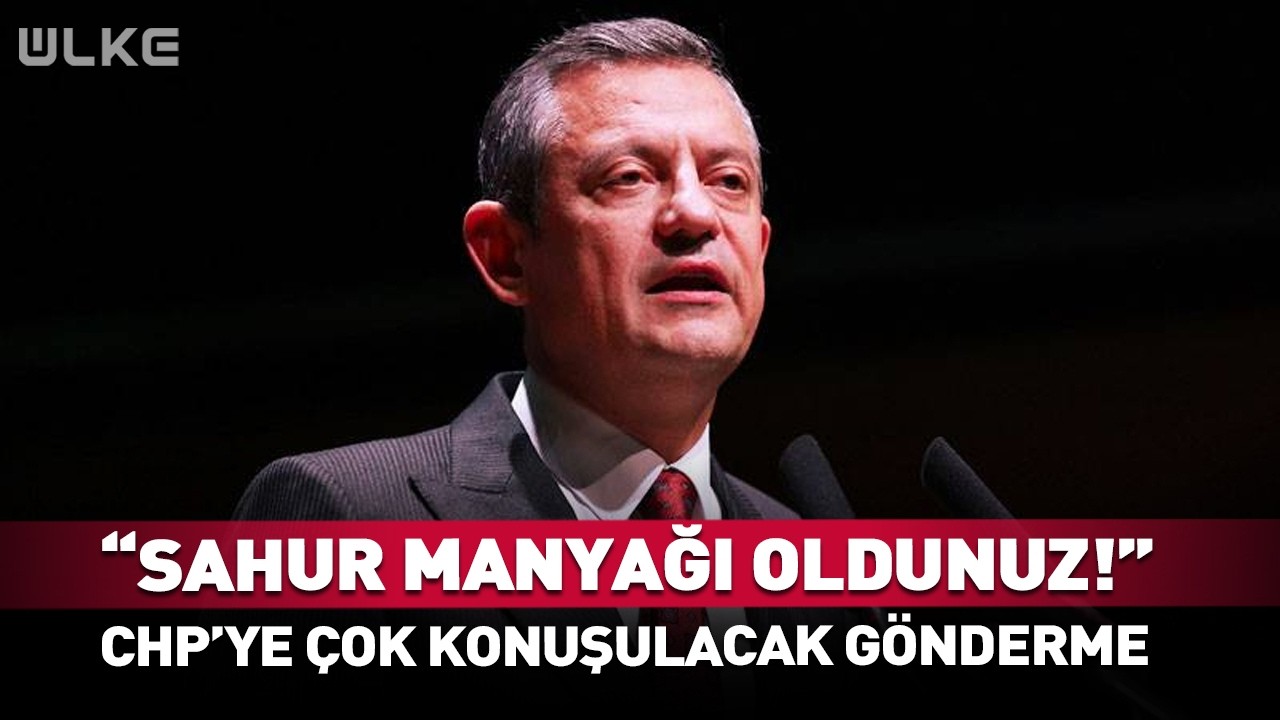 “Sahur Manyağı Oldunuz!” Canlı Yayında CHP’ye Olay Gönderme #haber