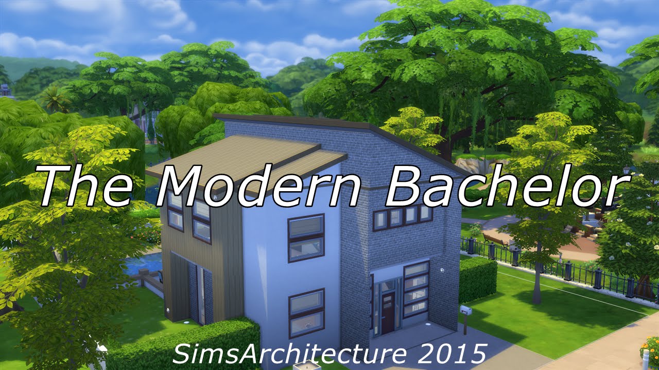 The Sims 4 - The Modern Bachelor - Speed Build [SimsArchitecture]