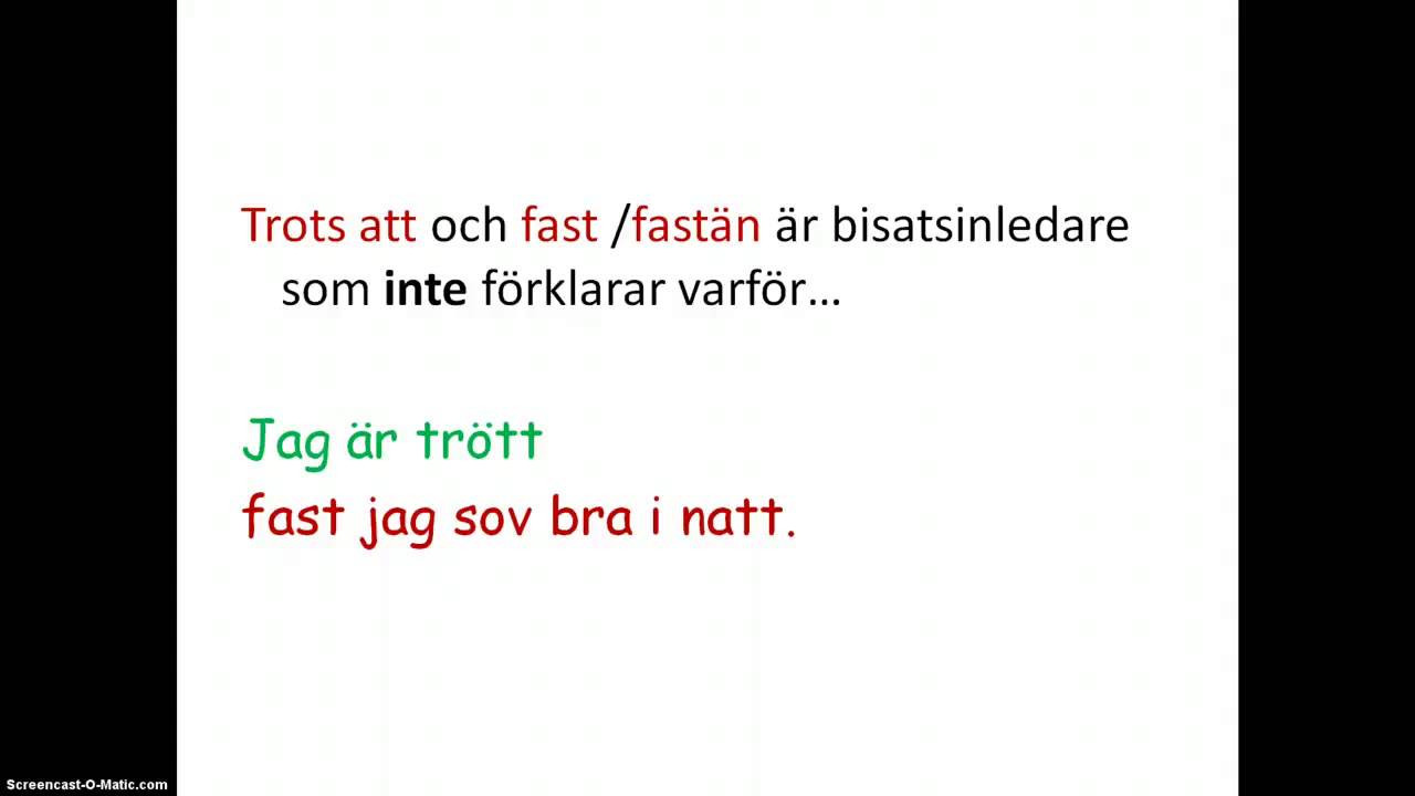 bisatser - motsatsbisatser