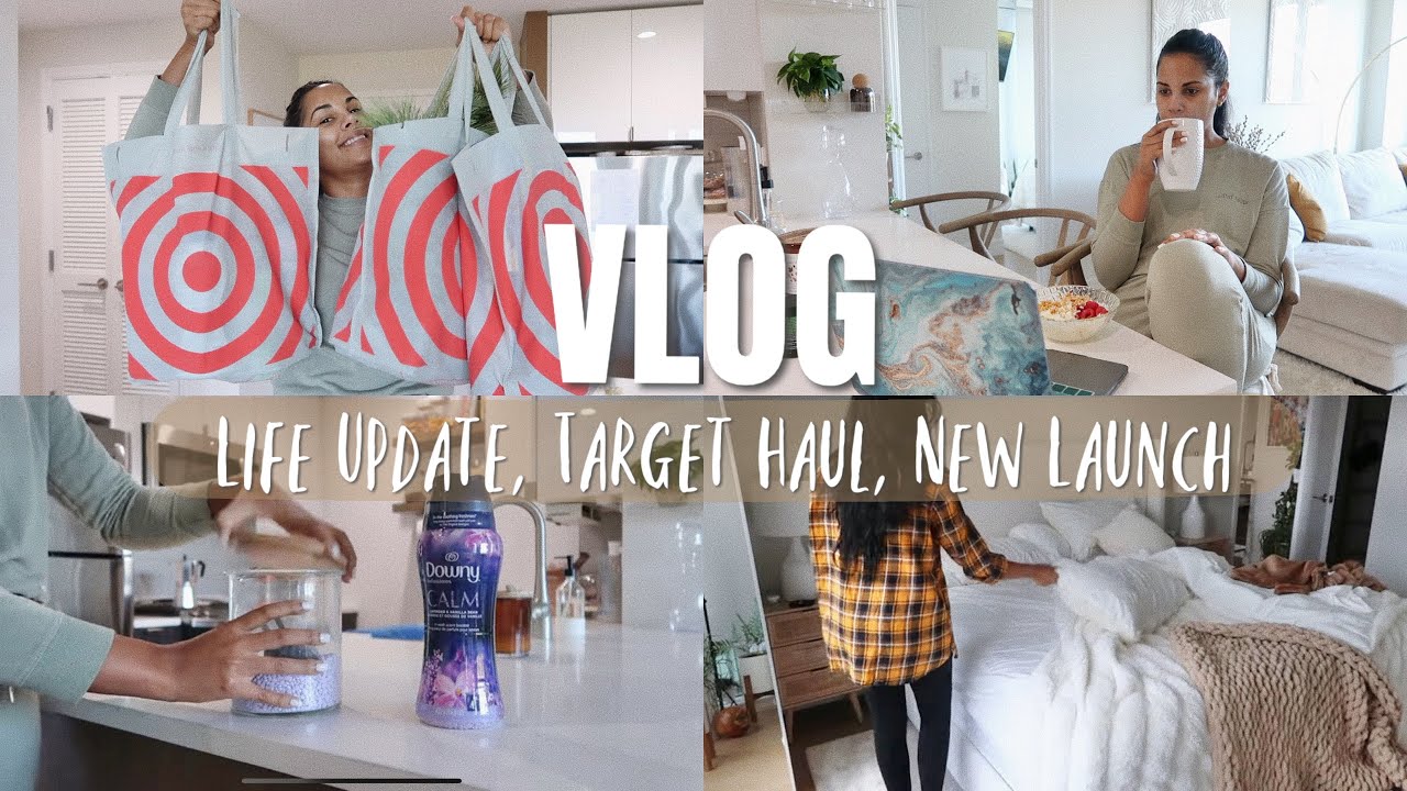 VLOG: Life Update, Target Haul, Yoga + NEW Launch