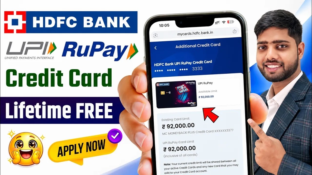 HDFC Bank UPI RuPay Credit Card Apply Online | Benefits & Full Details || HDFC RuPay Credit Card