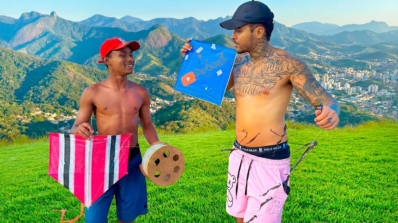 Menor da pipa Cortou Mais de 10 Pipas no Morro* Pezoca desafio no Rélo!