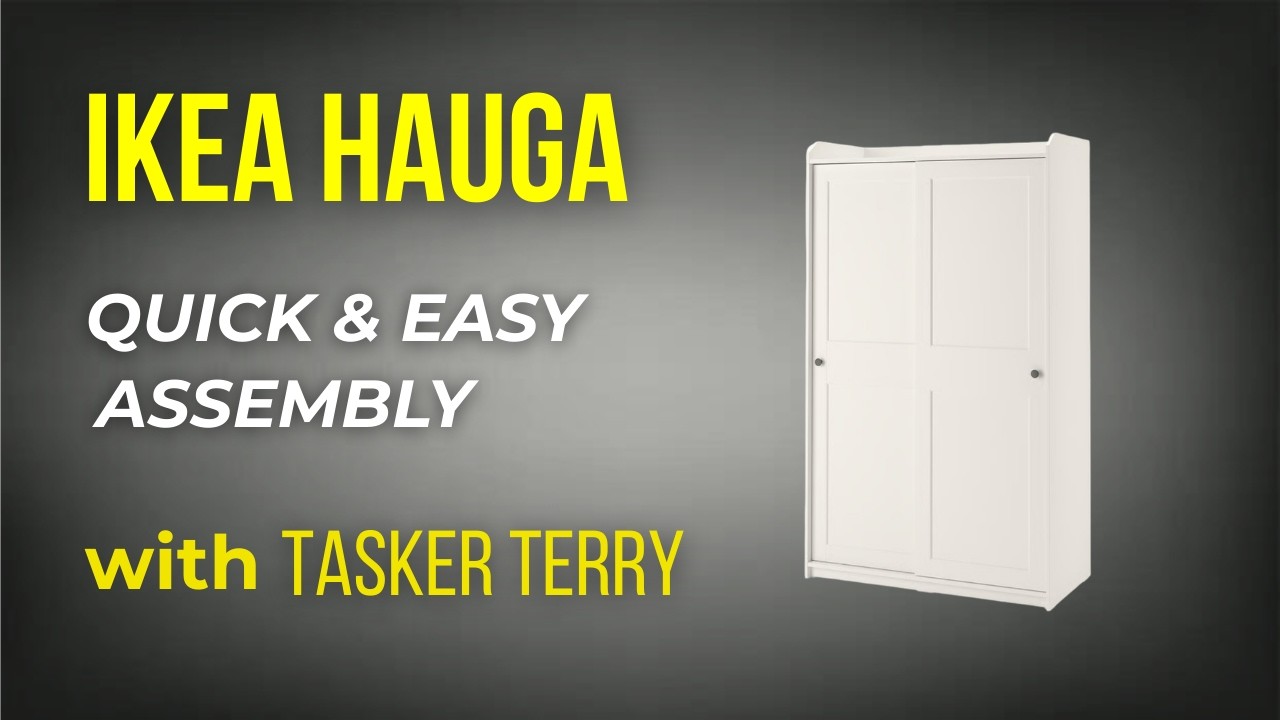 IKEA HAUGA Wardrobe Assembly