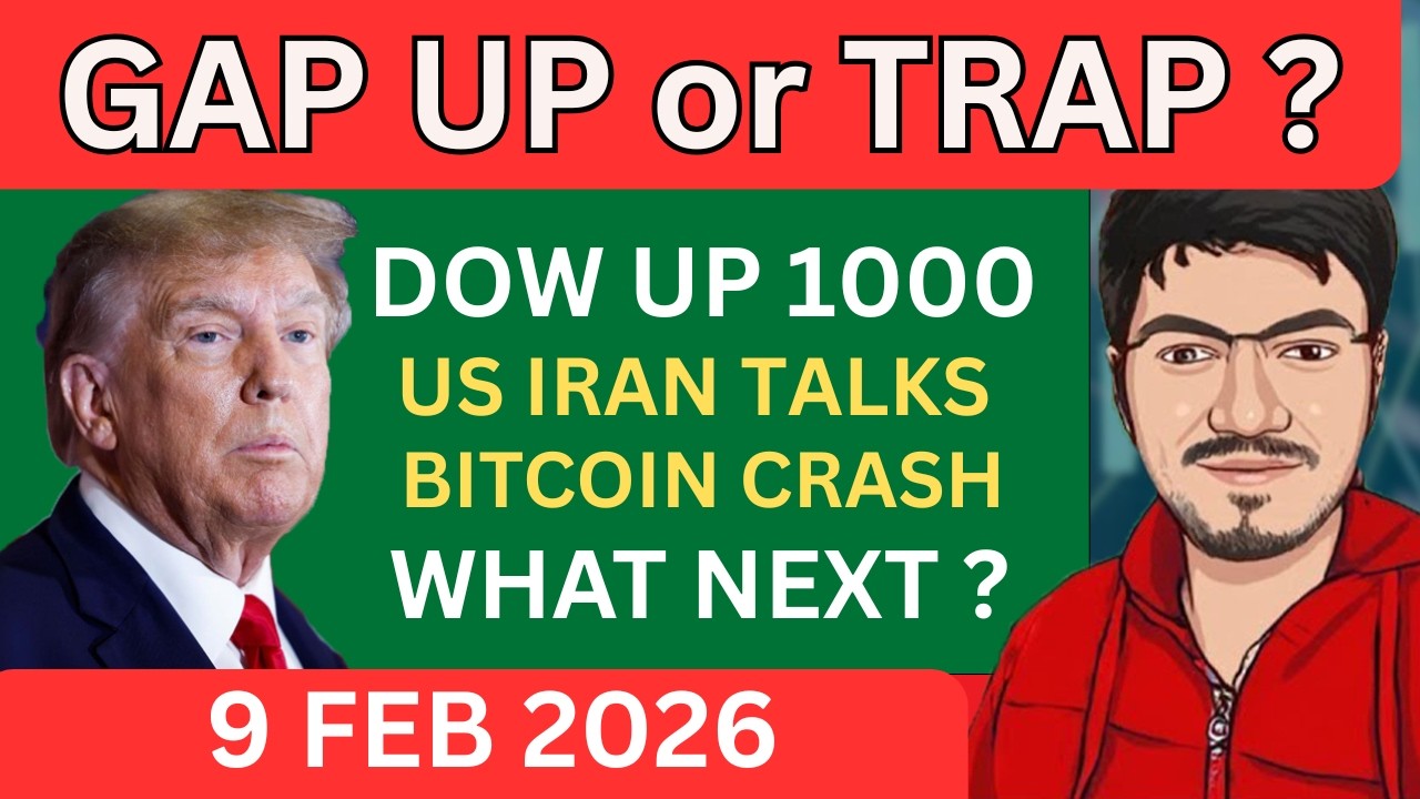 Nifty & Bank nifty prediction for tomorrow for monday | USA IRAN Talk & BITCOIN Crash Impact ?