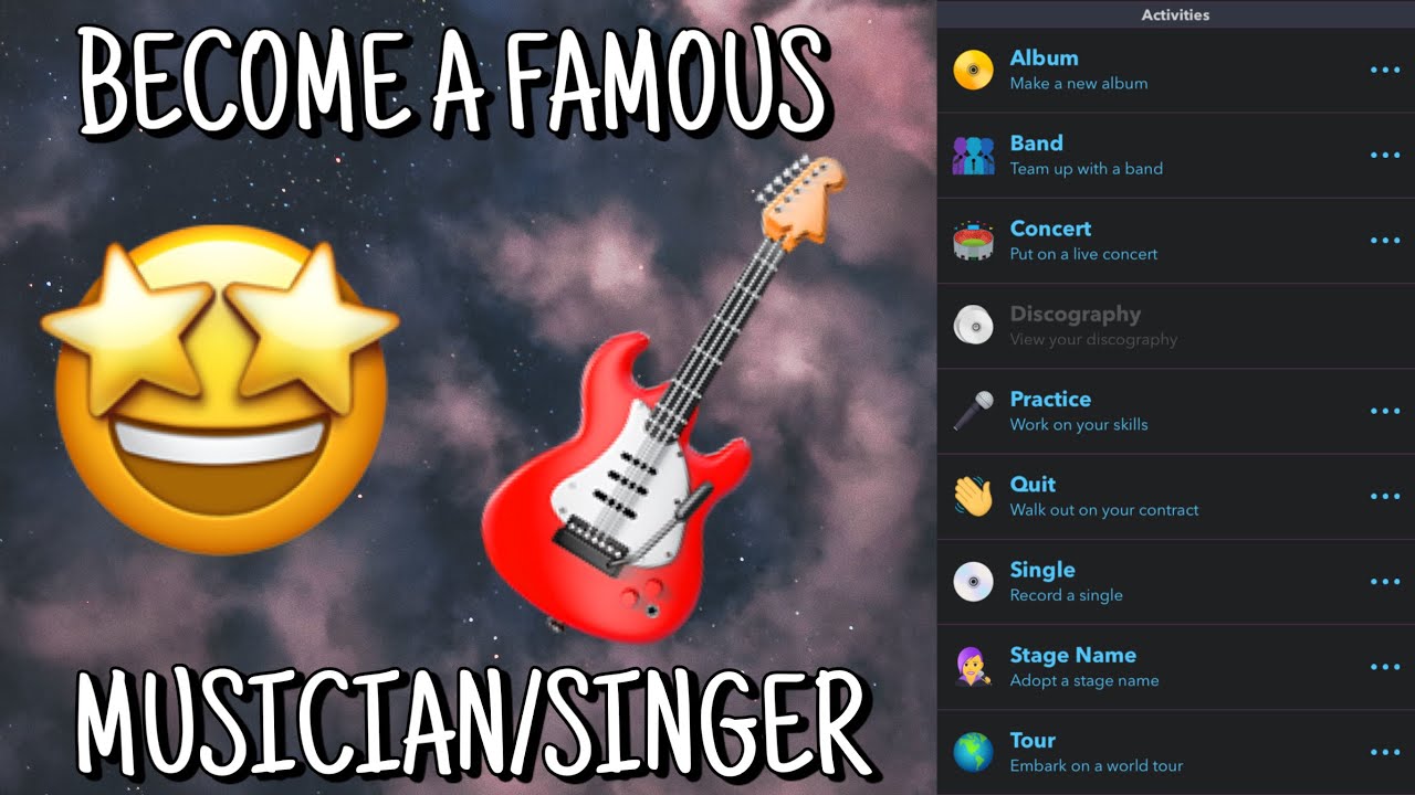 How To Become A Famous Musician/Singer In Bitlife