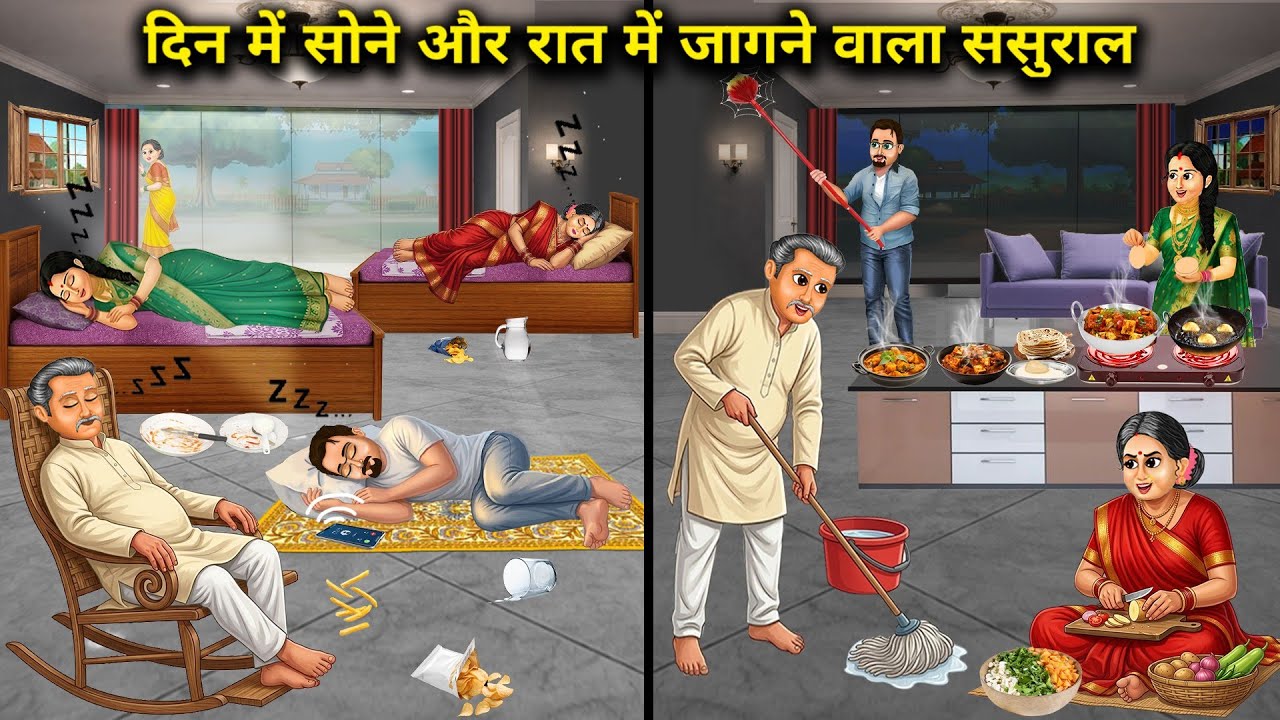 दिन में सोने और रात में जागने वाला ससुराल||In-laws who sleep during the day and stay awake at night