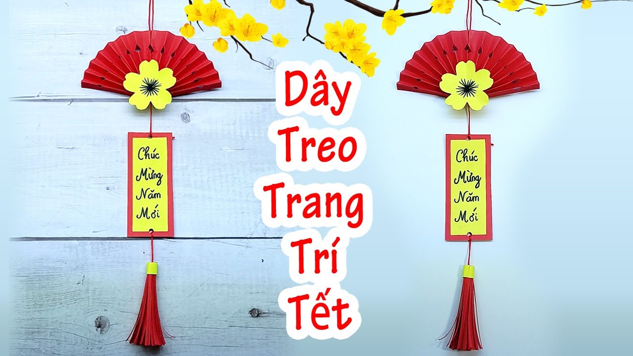 Cách làm dây Trang Trí Tết bằng giấy – DIY New Year Decoration Ideas – Liam Channel