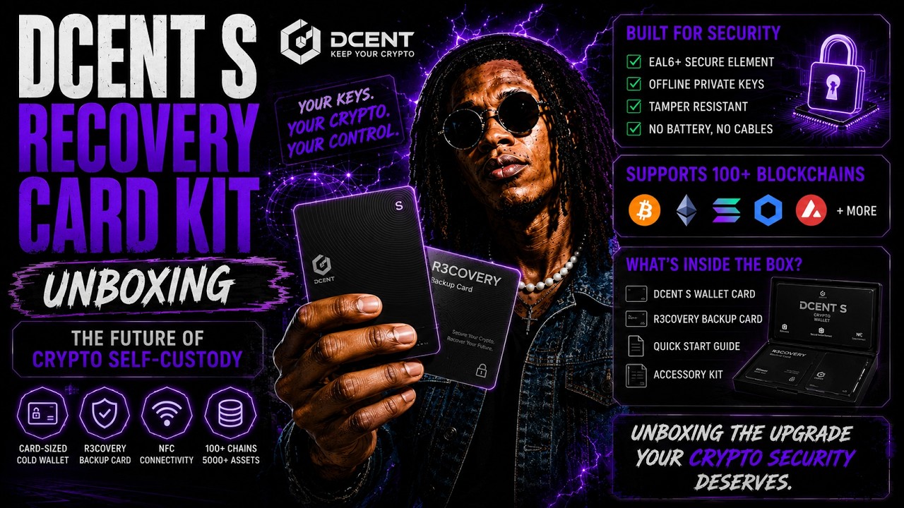 Распаковка DCENT S Recovery Card Kit | Будущее крипто-самохранения?