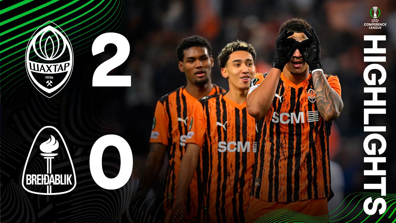 Шахтар – Брейдаблік – 2:0. Голи та огляд матчу Ліги конференцій (06.11.2025)