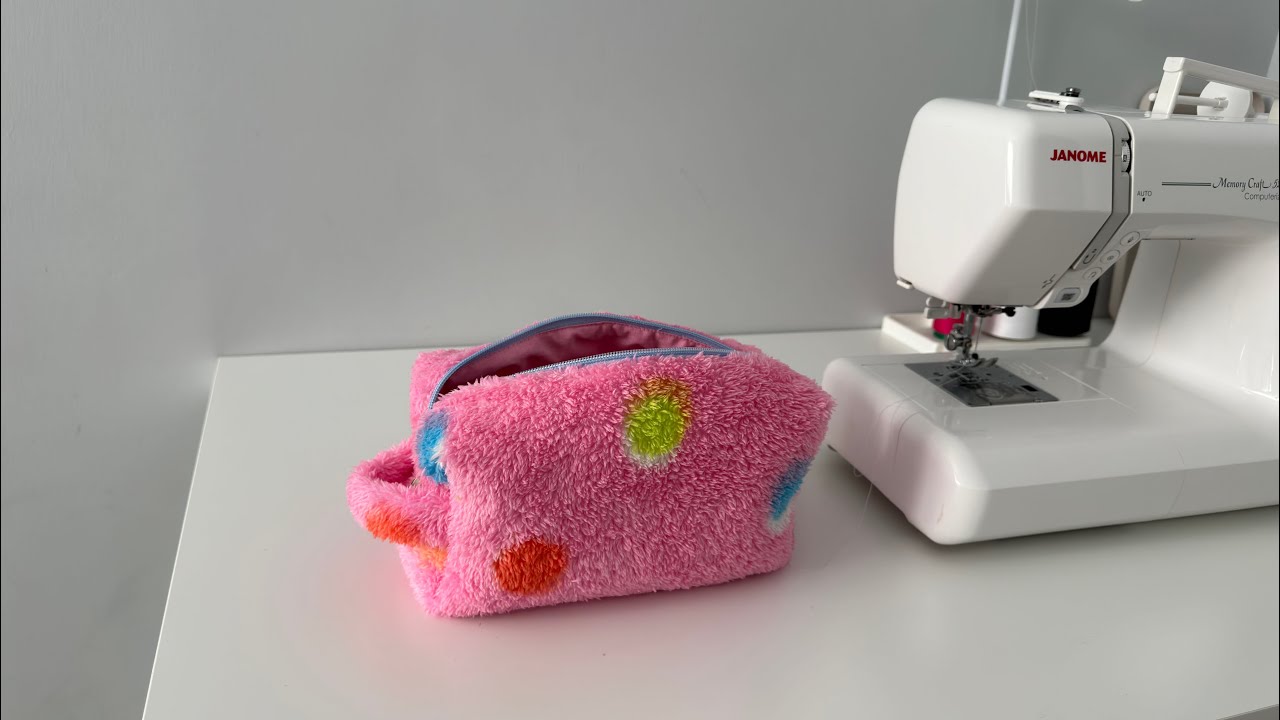 Peluş Makyaj Çantası/ Makeup Bag Sewing Tutorial / Çok kolay makyaj çantası dikimi/