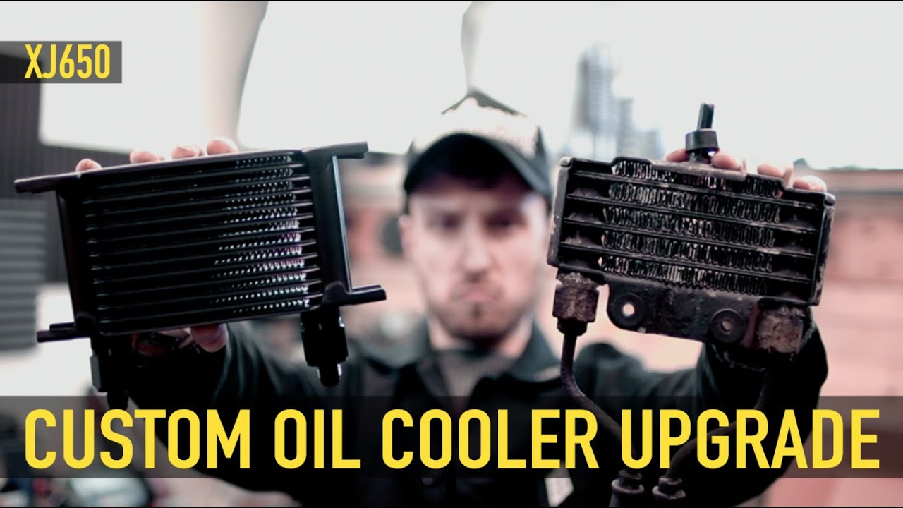 XJ650 Build Part 28 - UPDATED OIL COOLER - AN FITTINGS