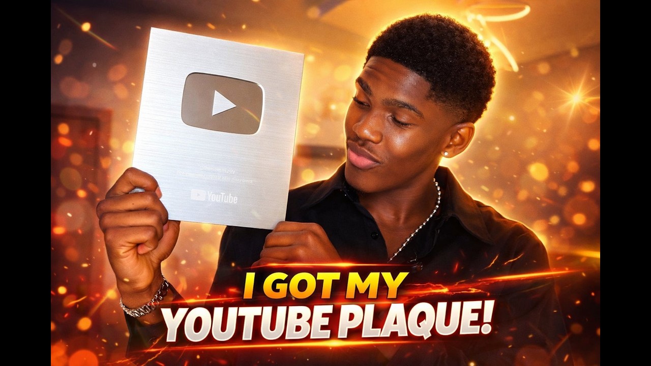 FINALLY GOT MY YOUTUBE PLAQUE