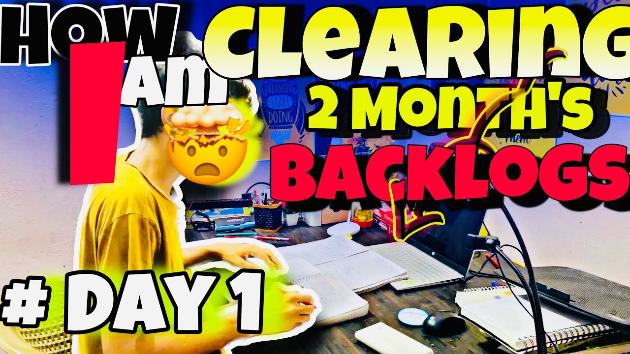 *BEATING BACKLOGS* #DAY 1 || How to Clear BACKLOG📖 #neet2024