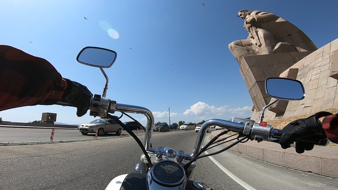 Riding a motorcycle Honda Shadow Aero 750 #92 ||  Day riding (No music)