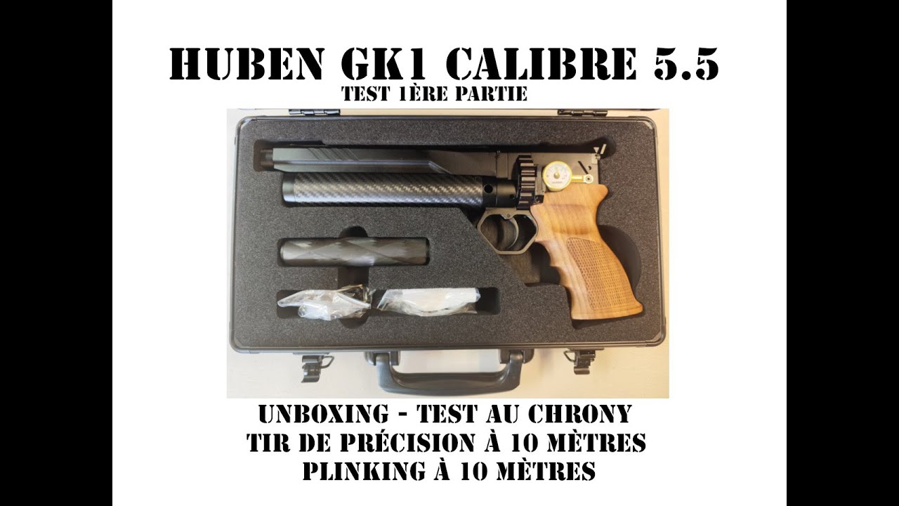 Huben GK1 pistolet PCP semi-automatique, unboxing et test, première partie #hubengk1 #airgunshooter